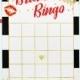 Bingo Game Download Bridal Bingo Red Gold Foil Confetti Bridal Shower Bingo Printable Bridal Shower Bingo Game Instant Download idkbg5