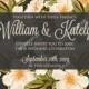 Wedding invitation card with romantic flower dog-rose