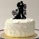 Wedding Cake Topper Silhouette, Personalized Wedding Cake Topper, Bride and Groom Silhouette Cake Topper
