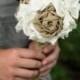 Burlap Bridesmaid Bouquet 
