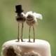 Love Bird 'Bride and Groom' Cake Toppers