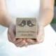 Wedding Ring Box Personalized Ring Box Love Birds Ring Rustic  Bearer Holder White wooden Box Burlap Ring Pillow Ring Box