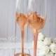 Wedding Champagne Flutes Champagne Glasses Rose Gold Wedding Toasting Flutes
