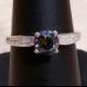 Mystic Topaz Ring Sterling Silver Gemstone size 4 6 7 8 9 - Rainbow Topaz - Engagement Ring - Wedding Ring - Promise Ring  Alternative Bride