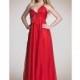 Dave and Johnny Long Red Holiday Dress 5981 - Brand Prom Dresses