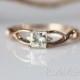 14K Rose Gold Engagement Ring VS Princess Cut 4.5mm Moissanite Engagement Ring Gemstone Ring Moissanite Ring Special Plain Ring Band