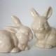 Bunny Wedding Cake Toppers in Parchment or Color of Choice (45 Color Choices), Wedding Gift, Anniversary Gift, Home or Garden Decor