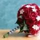 Red Roses Bridal Bouquet with Stephanotises, Wedding Bouquet