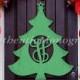 Wooden Christmas Tree Door Hanger - Cristmas Decorations -Wooden Monogram - Unpainted  or Painted Home Decor - Holiday Decor -X-Mas