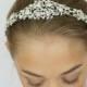 Bridal Headband, Bridal Accessories, Bridal Headpiece, Wedding Headband, Pearl Headband, Crystal Pearl Tiara , Bridal Headpiece