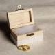 Rustic Wedding Ring Box with Lace - Ring Bearer Pillow Alternative