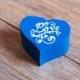 Royal Blue Wedding Ring Bearer Box - Nautical Wedding Wooden box Gift box Wedding decor gift idea