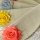Bridesmaid clutch, cotton linen lace clutch, wedding purse bag (Ref: CL888) CHOOSE your color