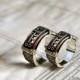 Silver Steampunk Wedding Rings "Sustentorum"