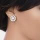 Swarovski Pearl Stud Earrings Bridal earrings small wedding earrings Pearl and rhinestone Post earrings Wedding Jewelry, PARIS STUD
