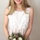 HOLLIE- corded lace bridesmaid dress with blush/rose quartz matt duchess satin full length skirt - maxi dress - made to order - boho wedding