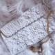 Elegant Women Bag Bridal Clutch Irish Lace Wedding White Handbag Purse Crochet