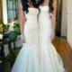 Gorgeous White Tulle Mermaid Long Bridesmaid Dresses For Wedding Party, Cheap Simple Long Wedding Dresses, WG195