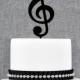 Music Note Wedding Cake Topper, Music Cake Topper, Music Wedding Theme, Custom Colors- (S190)
