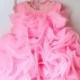 Baby Pink Toddler Thanksgiving Dress, Birthday Dress, Baby Christmas Dress,Infant Glitz Pageant Dress, Baby Tutu 1st Birthday, PD099