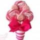 Pink Bridesmaid Lollipop Bouquet, Pink Wedding Ideas, Pink Valentines Day Wedding, Pink Bouquet, Pink Flower Bouquet, Small Bridal Bouquet