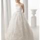 Gorgeous Strapless Ball Gown Organza Floor Length Sleeveless Wedding Gown - Compelling Wedding Dresses