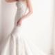 Sweetheart Trumpet lace Wedding Dress with crystal Beaded details from Meera Meera