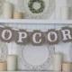 POPCORN Banner for weddings, birthdays, movie nights, and parties