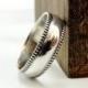 Sterling Silver Ring, Milgrain Ring, Simple Wedding Band, Mens Jewelry