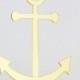 ON SALE Anchor Cake Topper for Nautical Wedding Gold or Silver