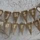 Just Married Rustic Cake Topper Banner - Hessian Wedding Bunting - Burlap Cake Topper - Rustic Wedding Decor - Hearts Bunting - Fall Wedding