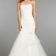 Elegant Mermaid Strapless Tulle Natural Waist Floor Length Wedding Dress - Compelling Wedding Dresses