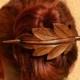 Leaf, Wood Hair Accessories, Wooden Shawl Pin, Mom, Wife Gift, Hair Stick, Barrette, Haarstab, Wood Carving, Leaf Hair Barrette, Wood Leaf