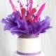 Hot Pink and Purple cake topper