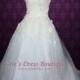 Princess A-line Tulle Wedding Dress With Floral Lace Applique And Thin Straps 