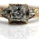 Antique Engagement Ring Rose Gold .16ctw Old European Cut Diamond Victorian Ring 14K Rose Gold Vintage Wedding Ring Vintage Promise Ring!