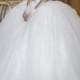 Fairytale sweetheat white princess tulle ball gown wedding dress