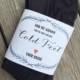 Just in case you get cold feet: sock label, sock wrapper, for the groom, INSTANT DOWNLOAD