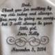 Personalized Father of the Bride wedding Handkerchief  gift from bride to her father