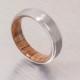 Titanium Ring Wood Ring Mens Wood Wedding Band with  woman man ring olive wood ring