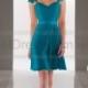 Sorella Vita Teal Bridesmaid Dress Style 8445