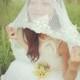 Wedding veil, Dotted Point d' Esprit  Veil, Bridal Veil, Swiss Dot Veil --Elizabeth