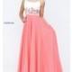 Long Embroidered Scoop Neck Prom Dress by Sherri Hill - Discount Evening Dresses 