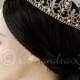 Full Circle Wedding Crown With Teardrop Pearls