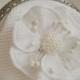 SALE Bridal purse Crochet coin purse with big flower Crochet coin purse with metal kiss Gift for her Bridal gift Evening Purse Wedding purse