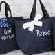 7 Personalized Bridesmaid Gift Tote Bags Monogrammed Tote, Bridesmaids Tote, Personalized Tote