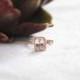 New!!5x7mm Morganite Engagement Ring In 14K Rose Gold Cushion Cut Morganite Diamond Ring Wedding Ring Gemstone Ring Anniversary Gift For Her