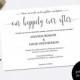 Love and laughter before happily ever after invitation- "Happily Ever After" Wedding Invitation Instant Download 