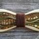 Wooden bow tie, handpainted bowtie, pyrography bowties, mens bow ties, bow tie "Panorama"