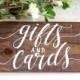 Rustic Wedding Sign, Gifts and Cards Sign, Rustic Wedding Decor, Gift Table Sign, Wedding Signage